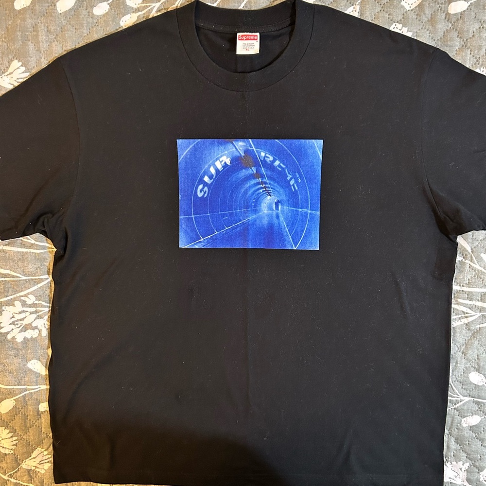 Supreme Tunnel Graphic Black T-Shirt NWOT!!! GREAT DEAL!!!